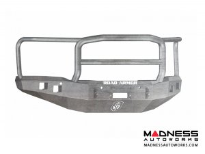 GMC Sierra 1500 Stealth Front Winch Bumper Lonestar Guard - Smittybilt XRC - Raw Steel WARN M12000 - (2014-2015)